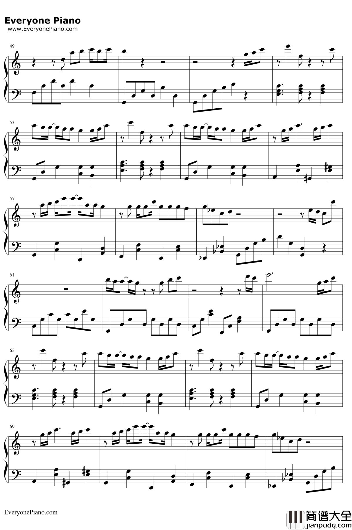 还是会钢琴谱_韦礼安