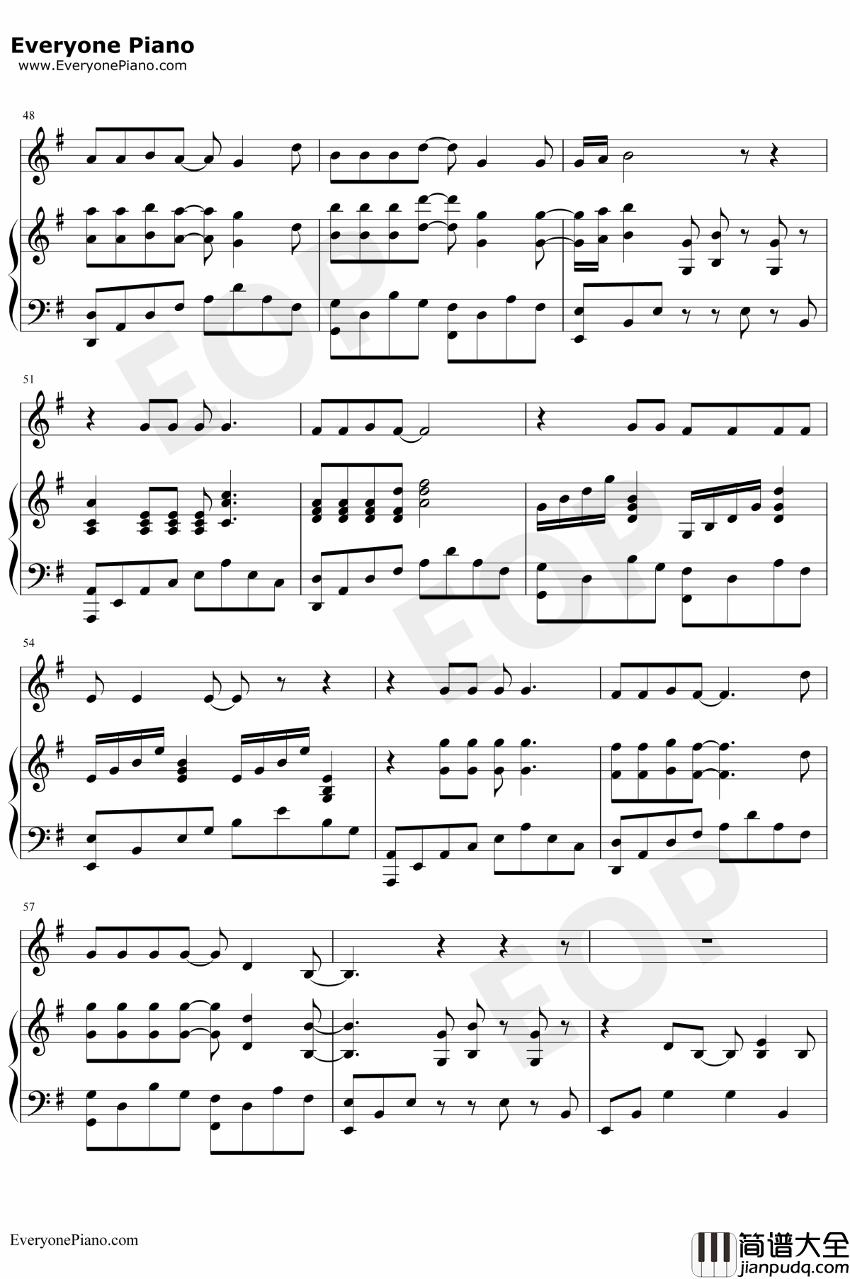 Shallow钢琴谱_LadyGagaBradleyCooper_一个明星的诞生OST