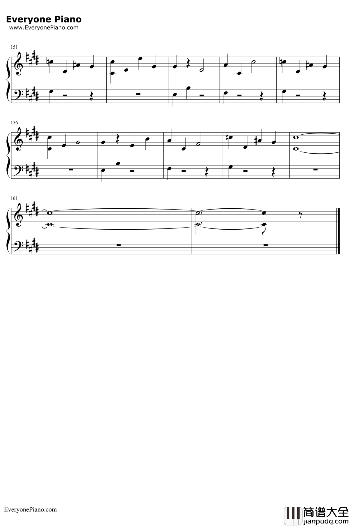 I_Believe钢琴谱_DJ_Khaled_/_Demi_Lovato