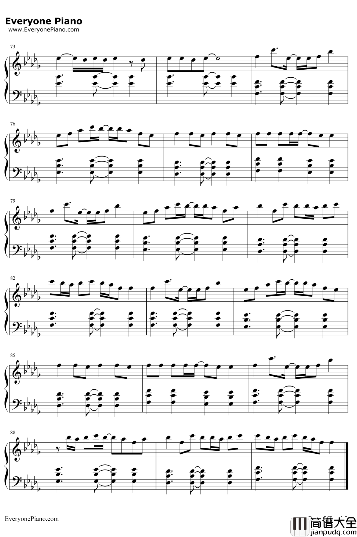 小棋童钢琴谱_双笙