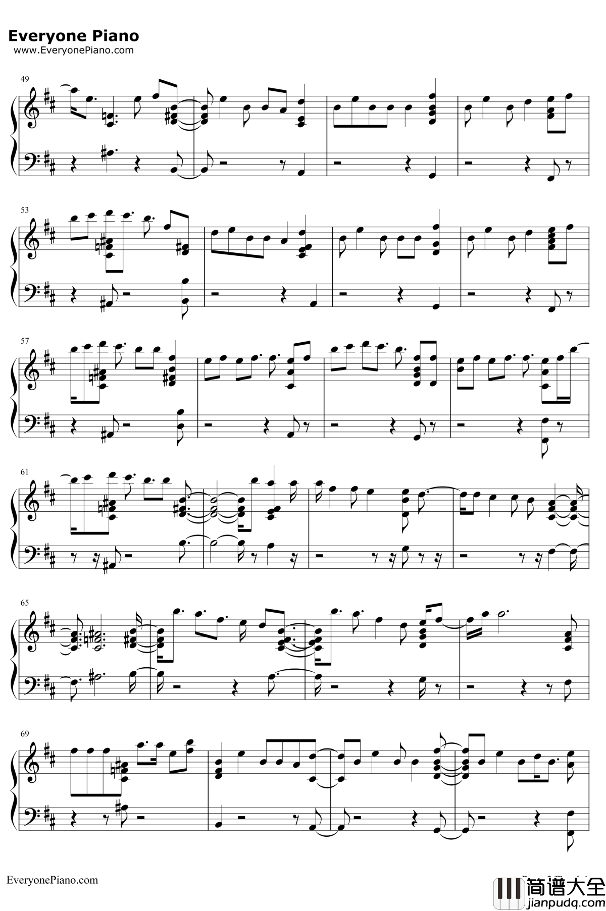 Done_For_Me钢琴谱_Charlie_Puth_/_Kehlani