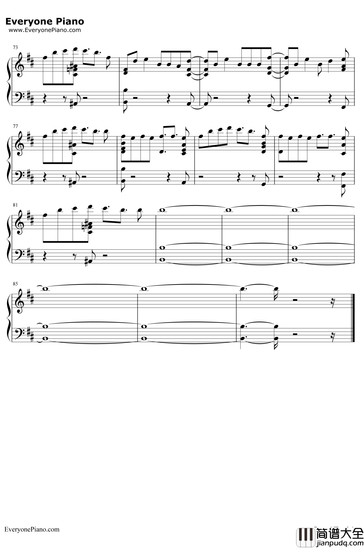 Done_For_Me钢琴谱_Charlie_Puth_/_Kehlani