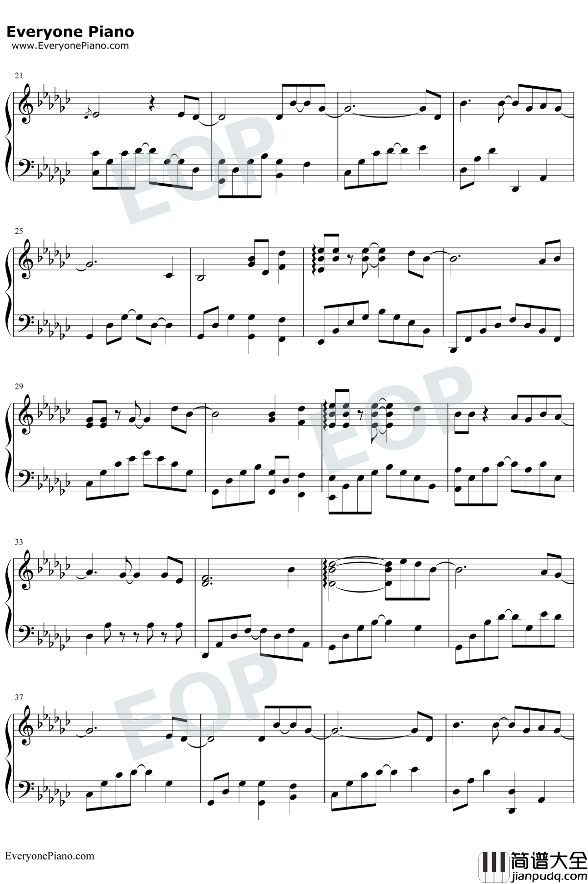 再见钢琴谱_王俊凯