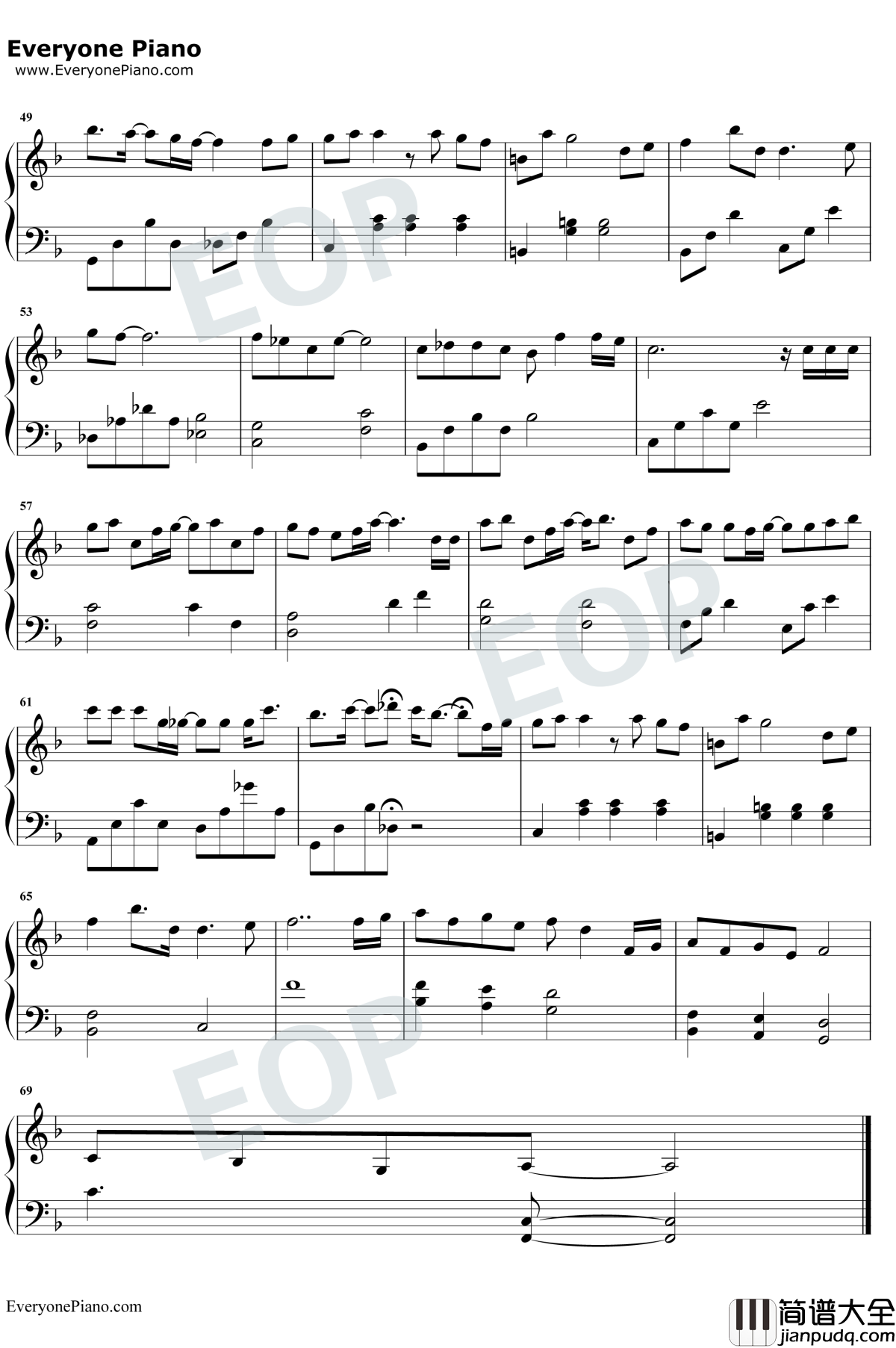 爱了很久的朋友钢琴谱_田馥甄