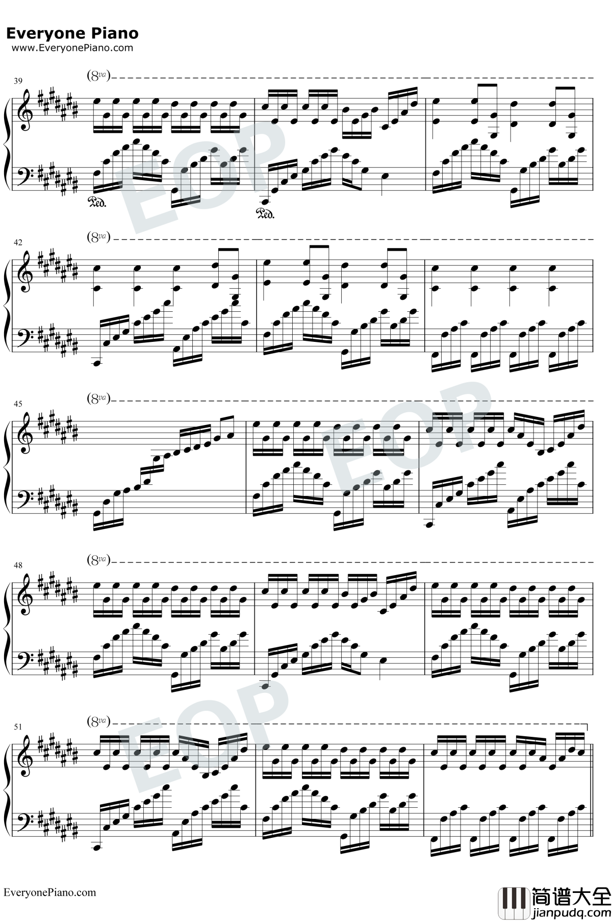 晚安喵钢琴谱_艾索