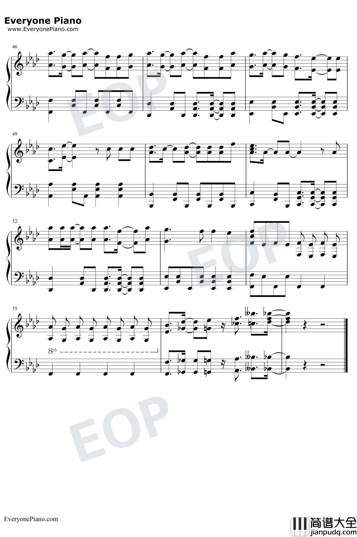 シンボル钢琴谱_Luck_Life