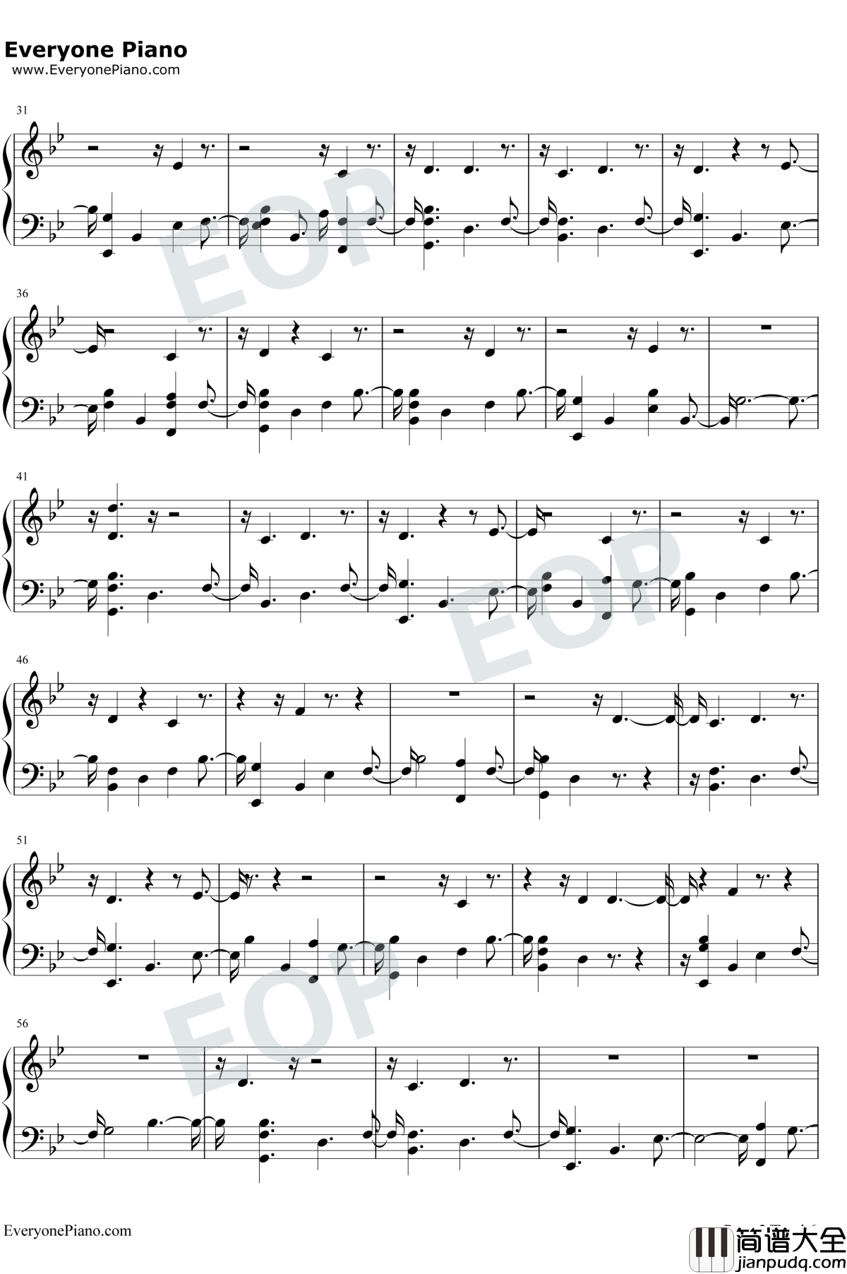 Friends钢琴谱_Marshmello_/_Anne_Marie