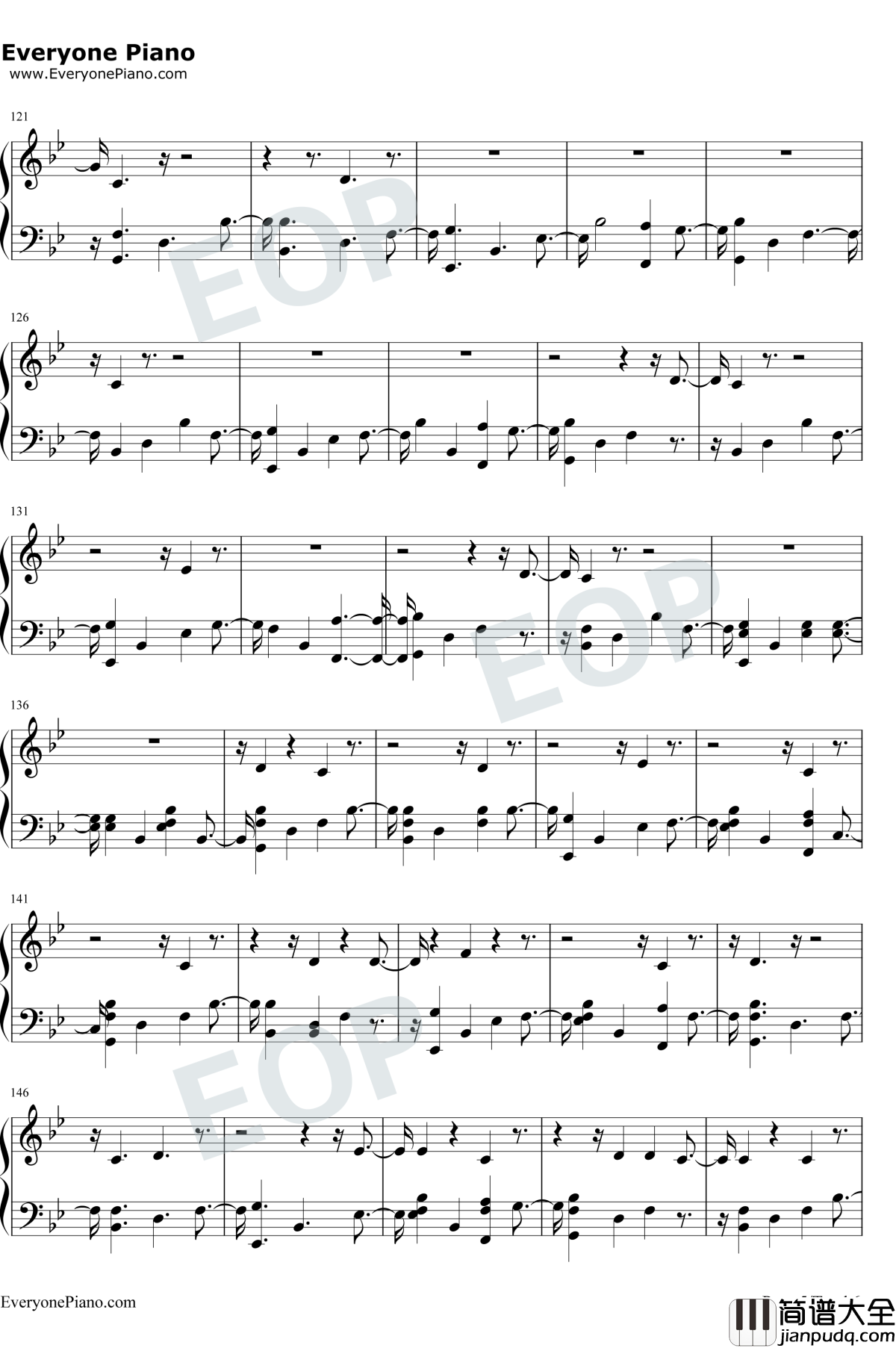 Friends钢琴谱_Marshmello_/_Anne_Marie