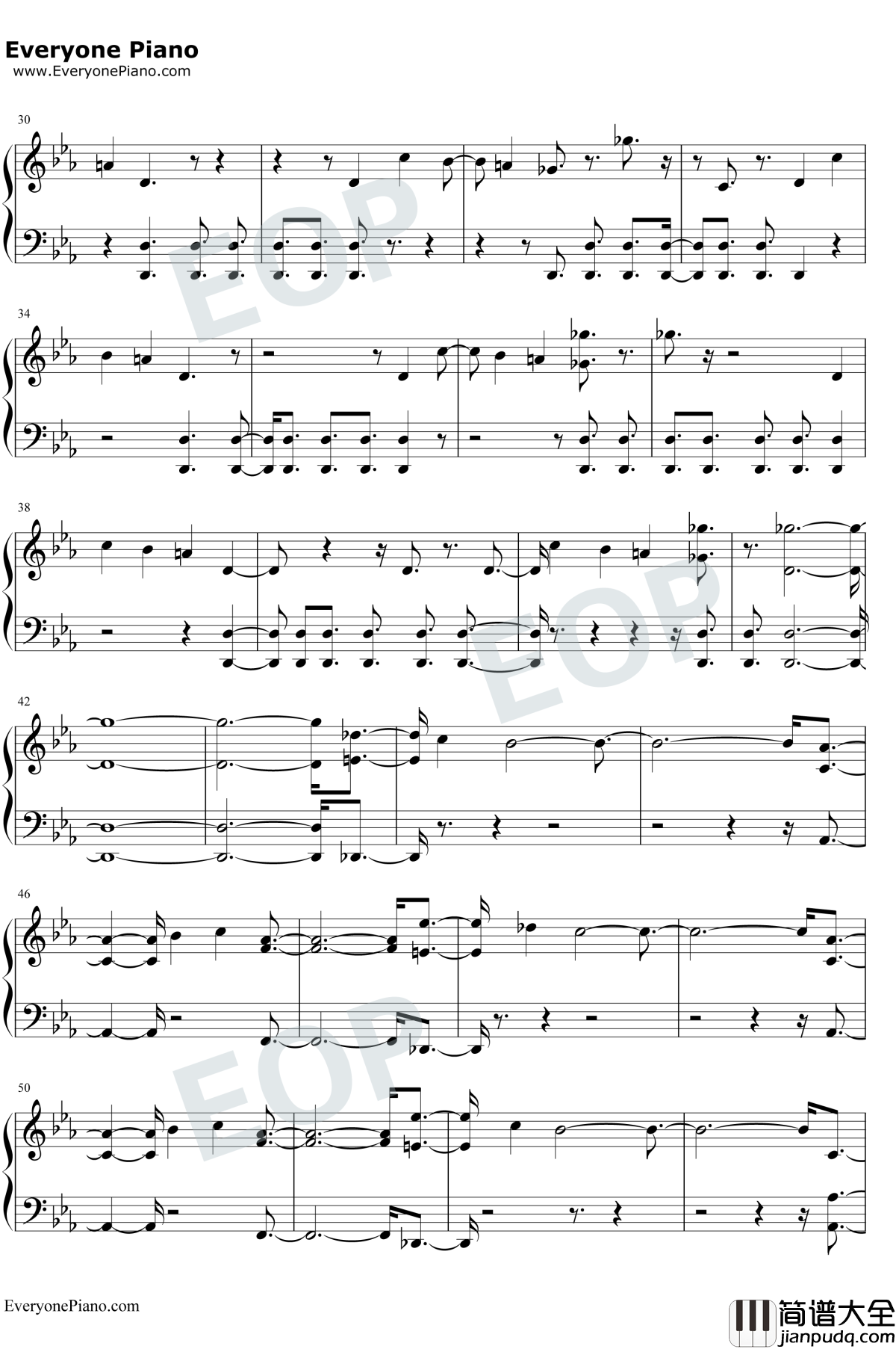 Black_Panther钢琴谱_Kendrick_Lamar