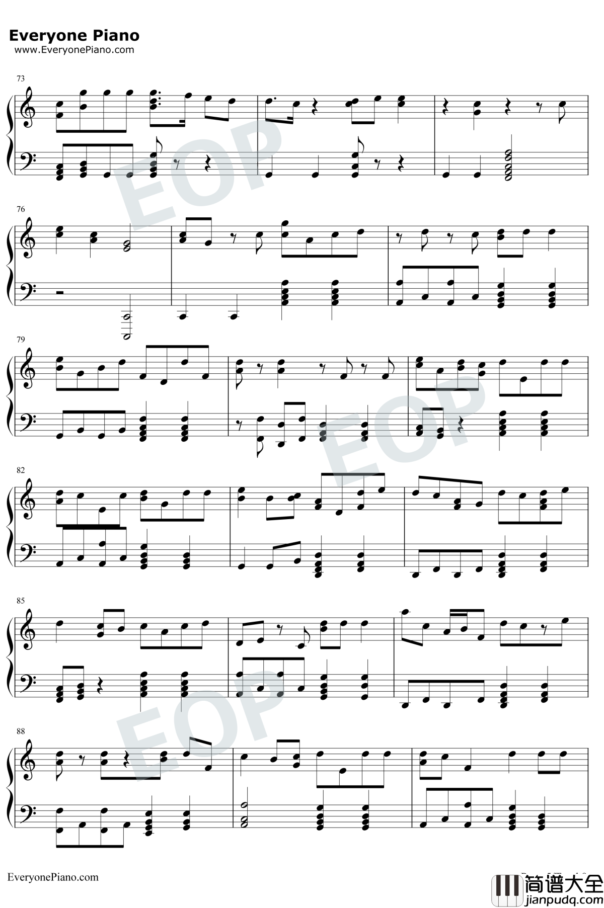 Bishops_Knife_Trick钢琴谱_Fall_Out_Boy