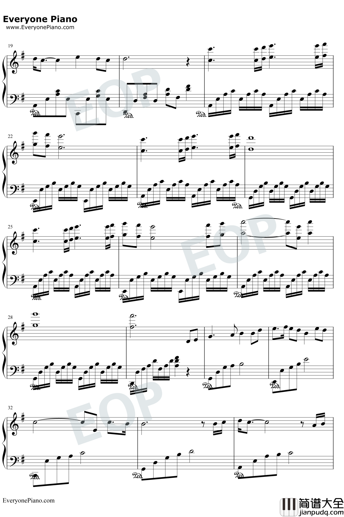 丝绸之路钢琴谱_喜多郎