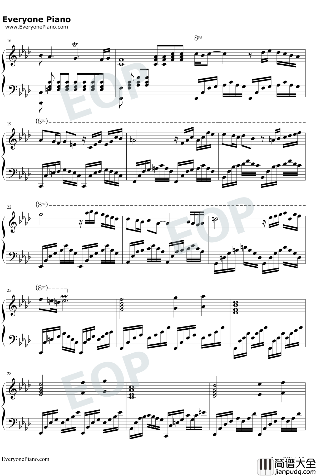 Concerto_pour_deux_voix钢琴谱_Saint_Preux