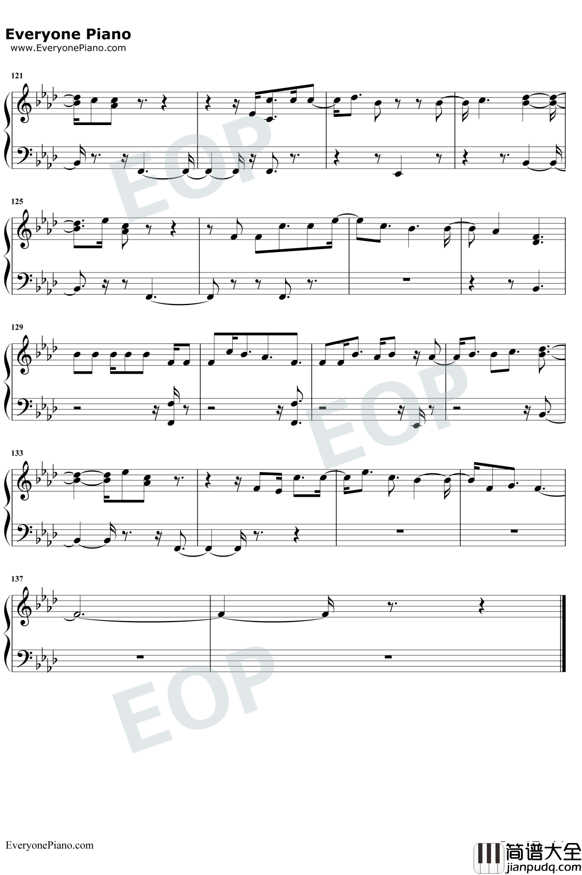 Perdido钢琴谱_Poo_Bear_/_J_Balvin