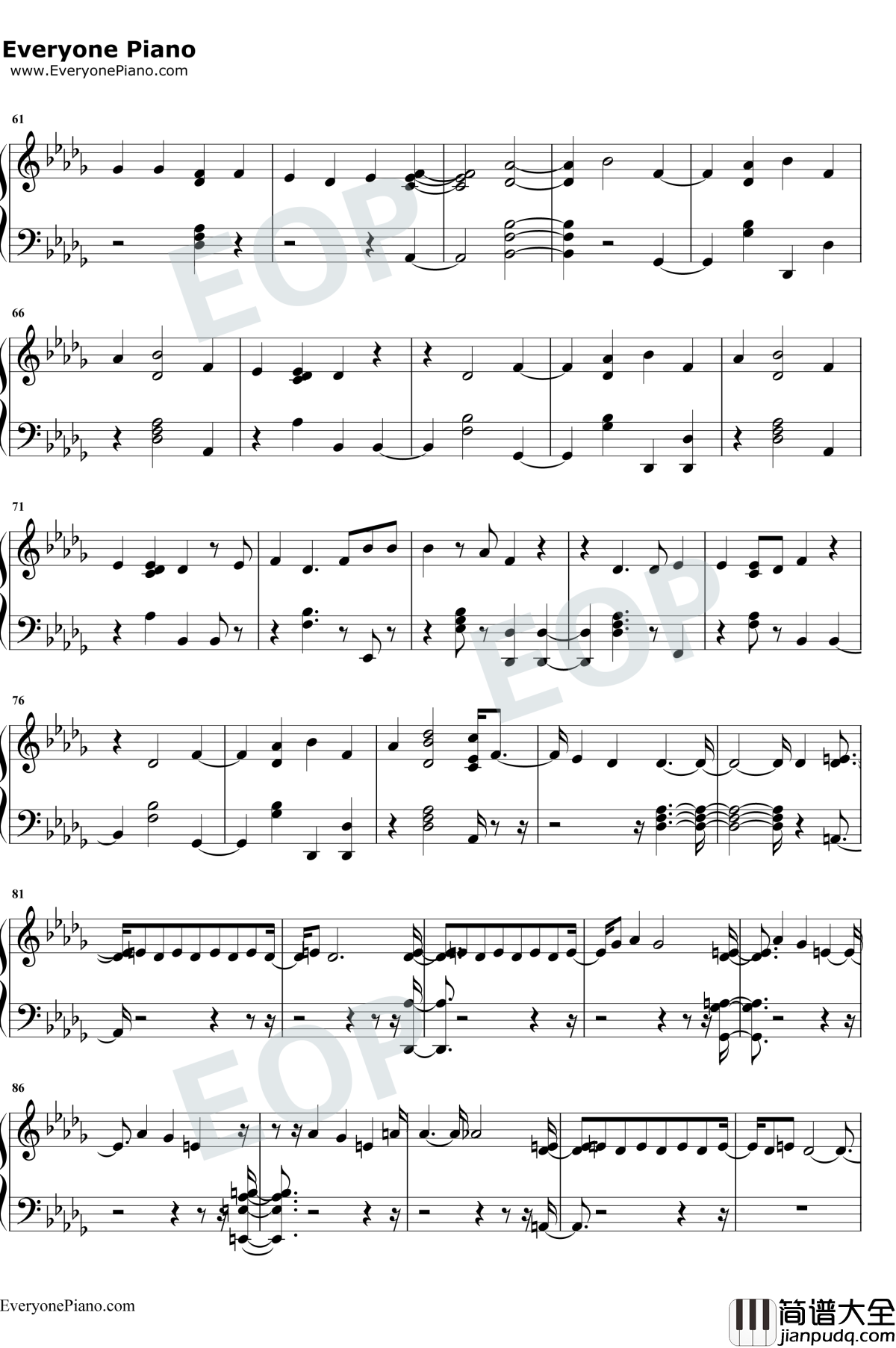 Patient钢琴谱_Charlie_Puth