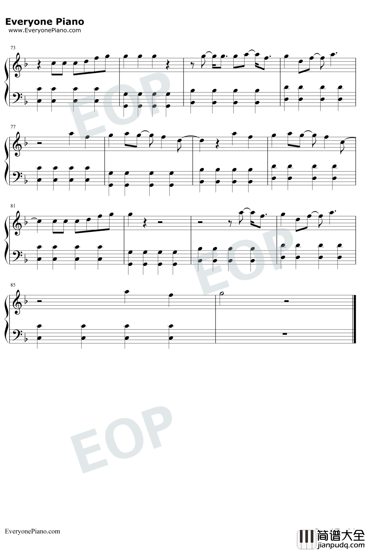 I_See_Love钢琴谱_Jonas_Blue_/_Joe_Jonas