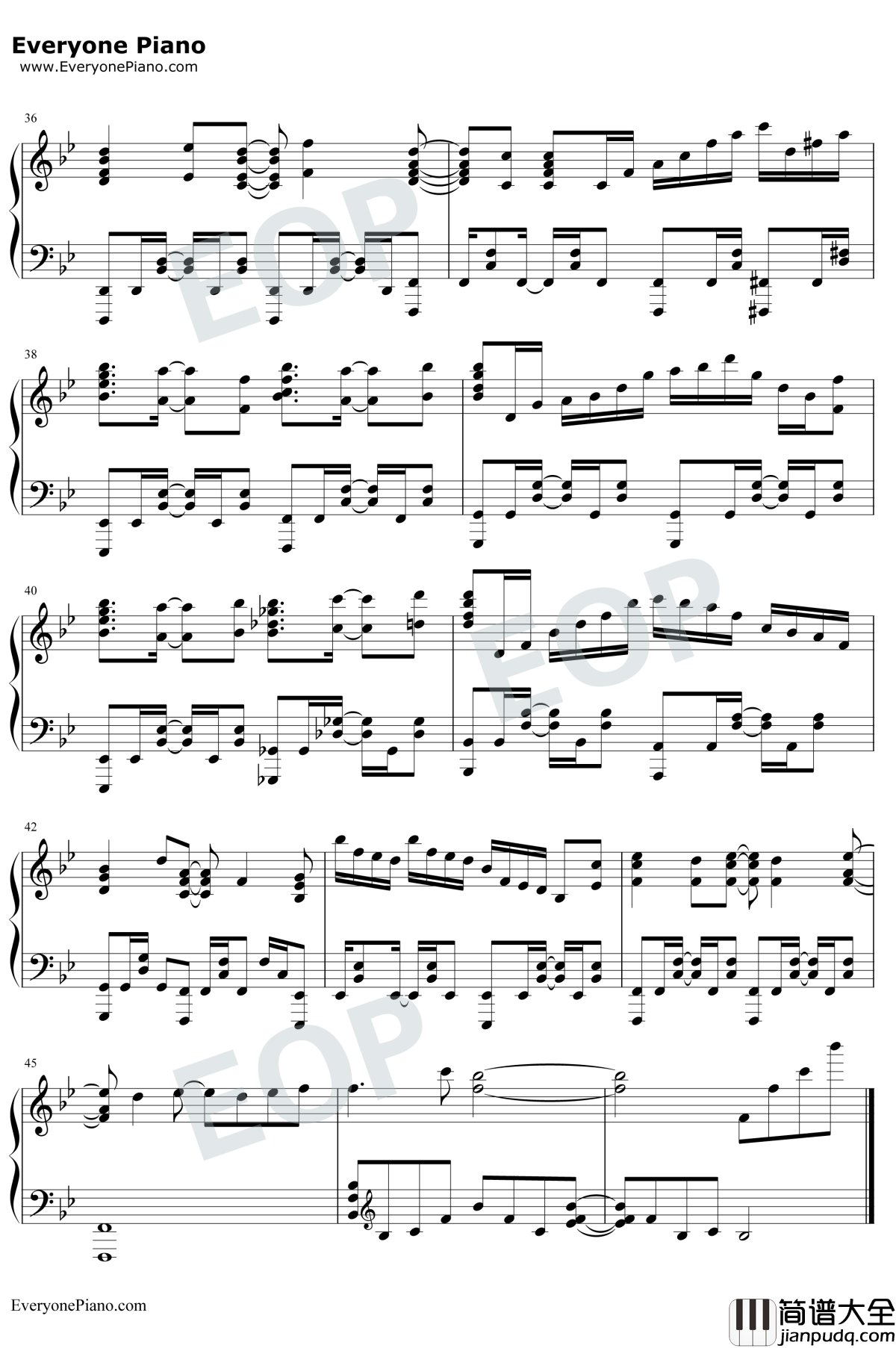 永遠のひとつ钢琴谱_田村由香里