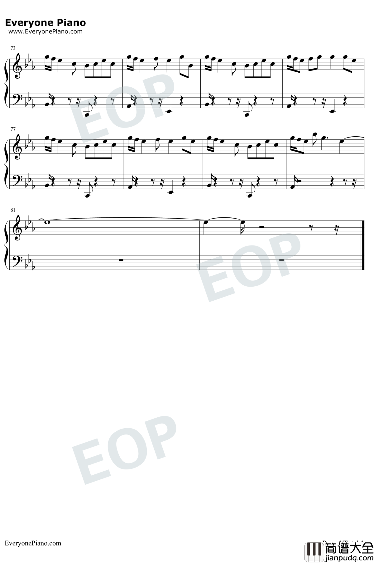 Born_To_Be_Yours钢琴谱_KygoImagine_Dragons