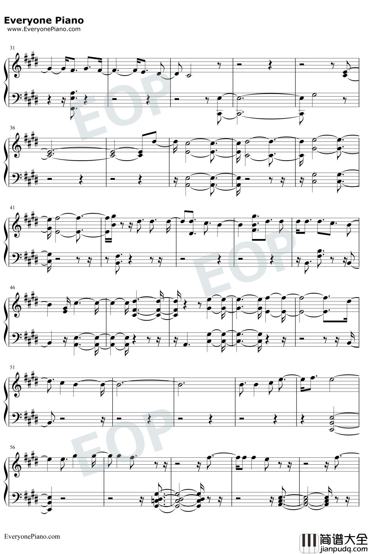 The_Truth_Untold钢琴谱_防弹少年团