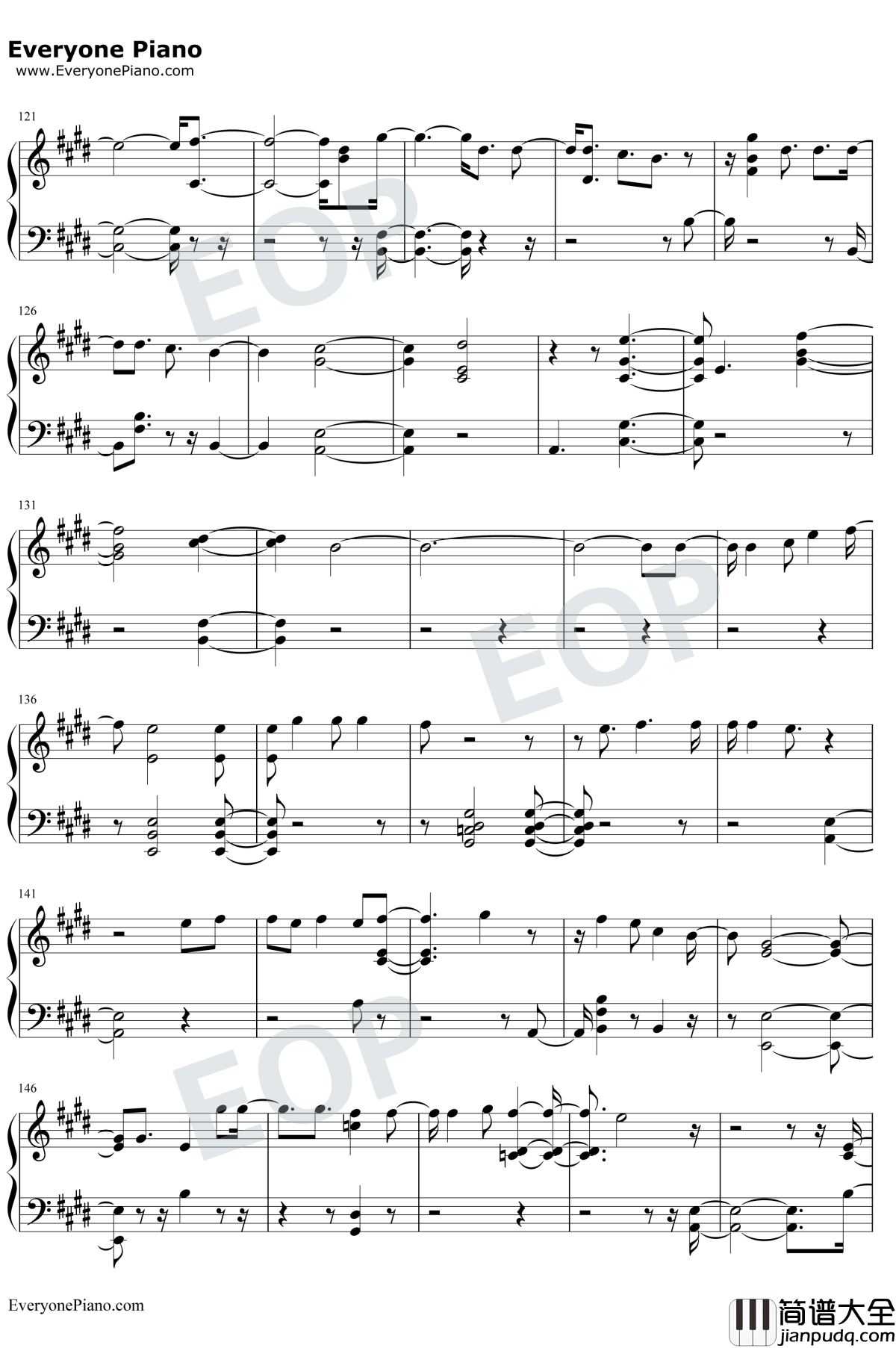 The_Truth_Untold钢琴谱_防弹少年团