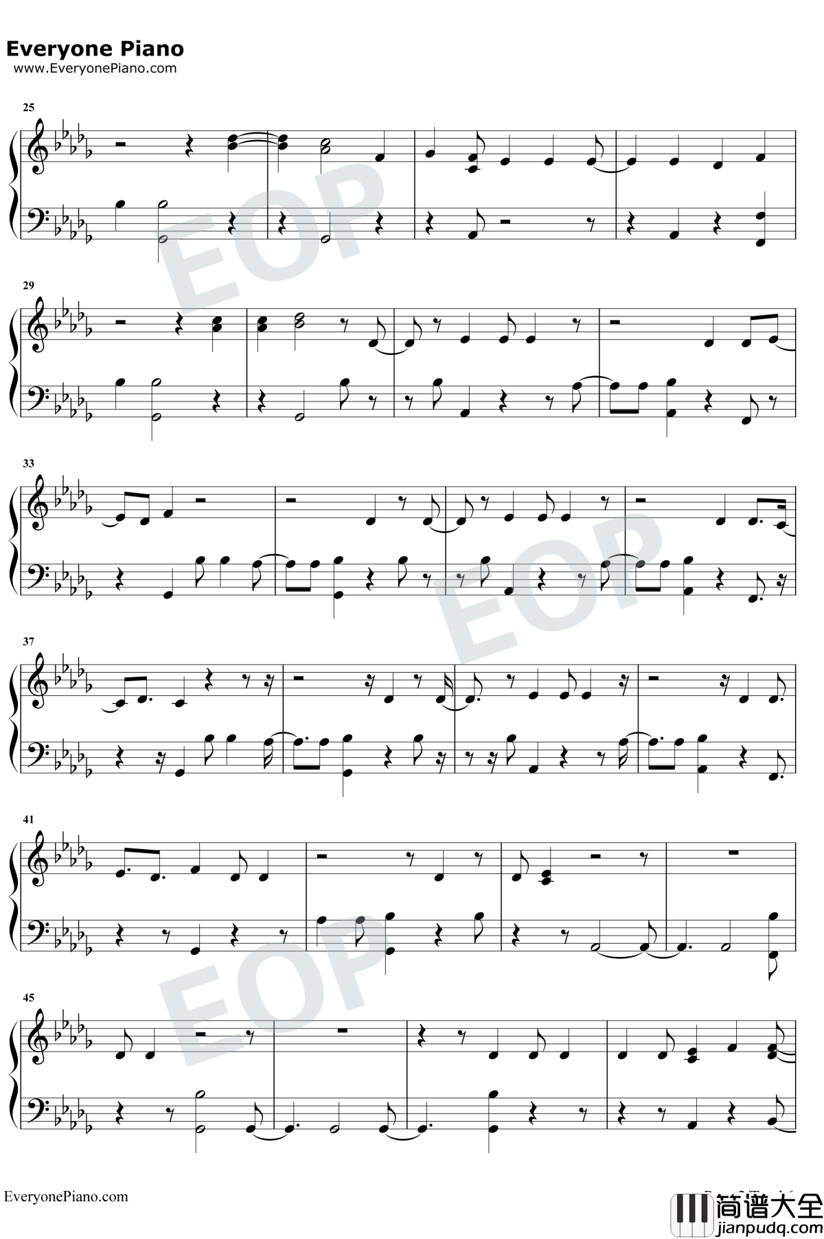 KissMe钢琴谱_MAGIC!