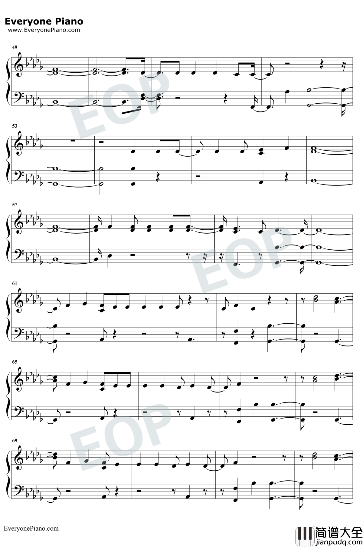 KissMe钢琴谱_MAGIC!