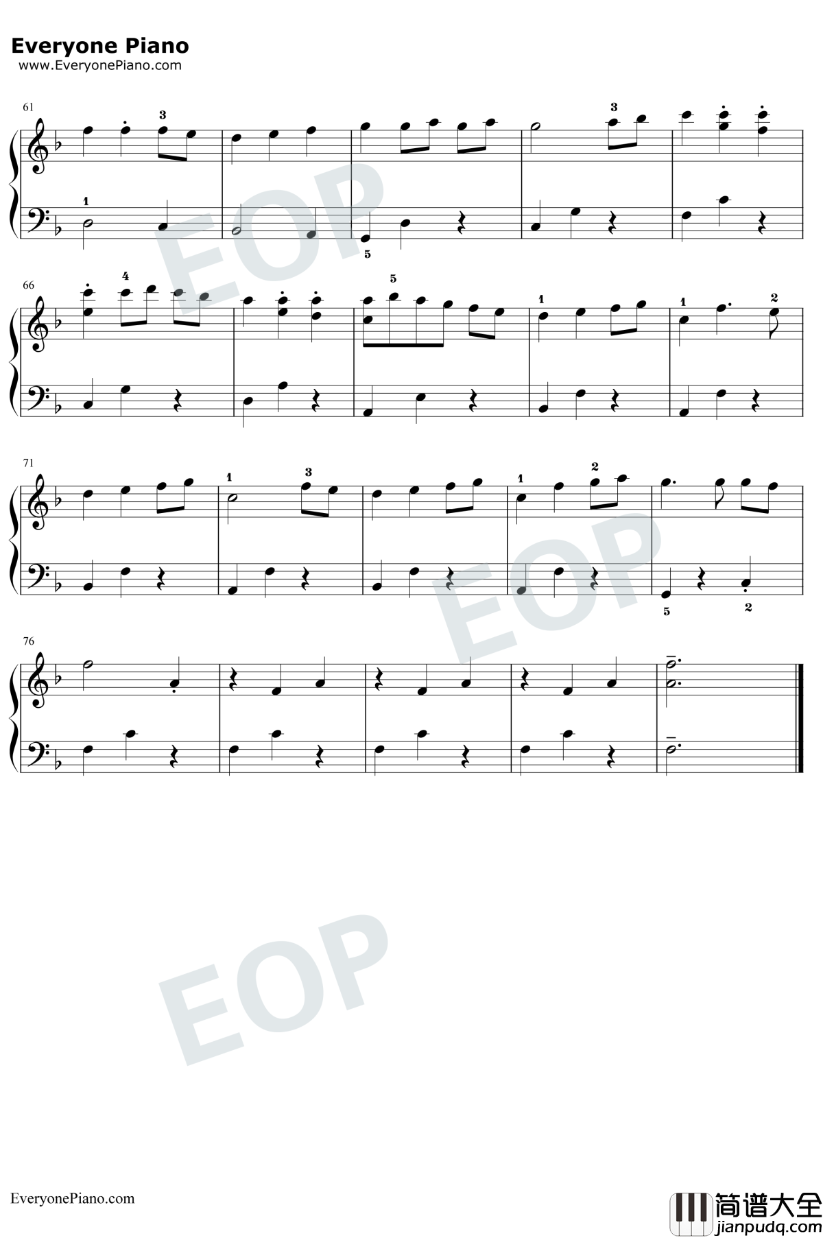 Always_With_Me_钢琴谱_久石让