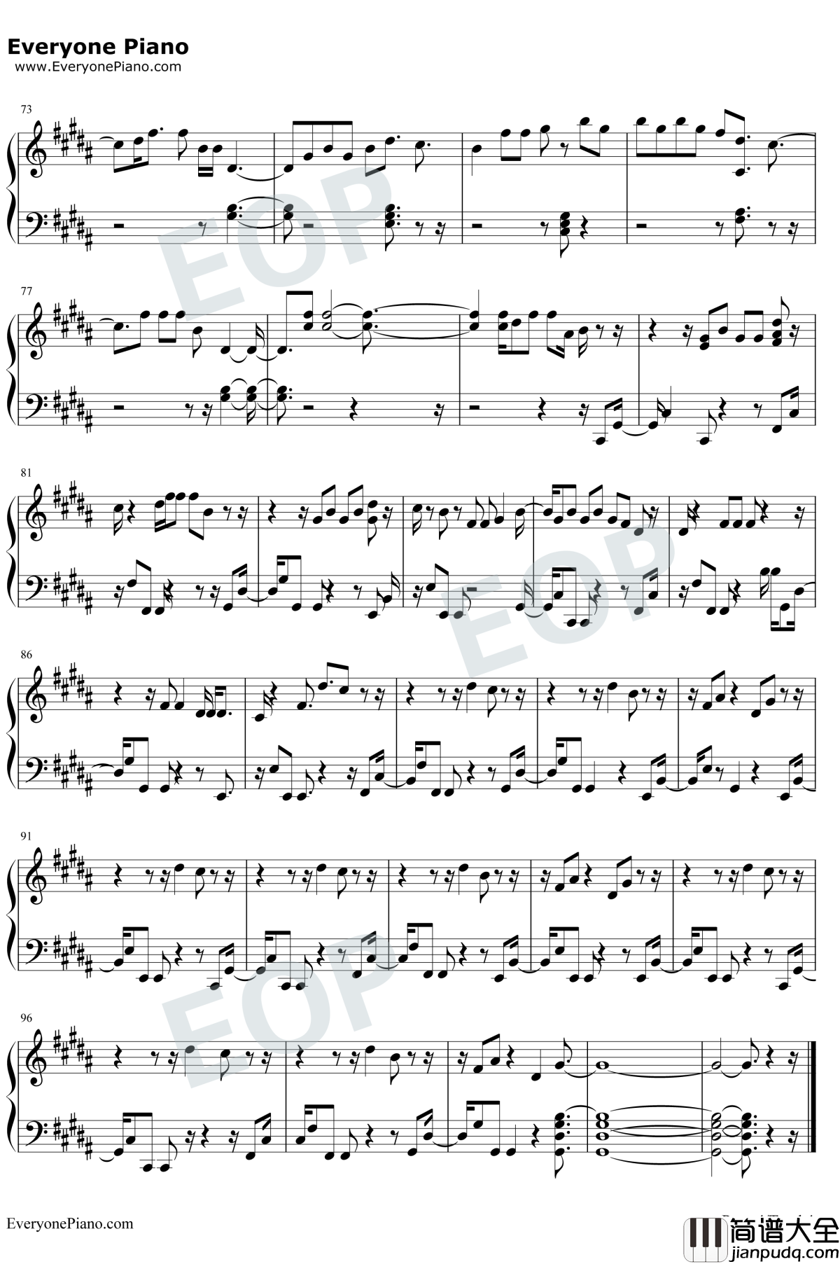 Dance_To_This钢琴谱_Troye_Sivan_/_Ariana_Grande