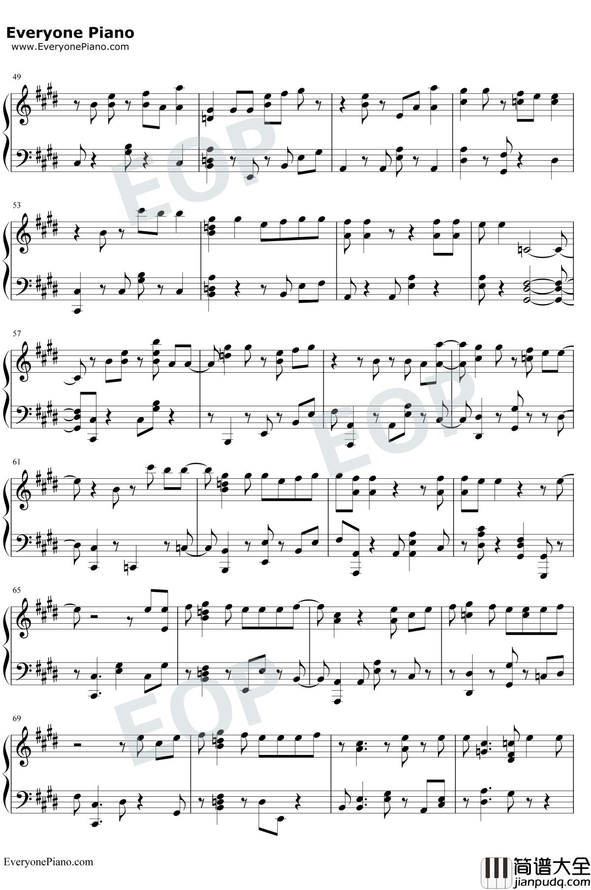 Love_Maze钢琴谱_防弹少年团