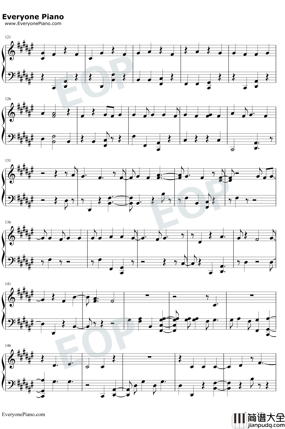 Magic_Shop钢琴谱_防弹少年团