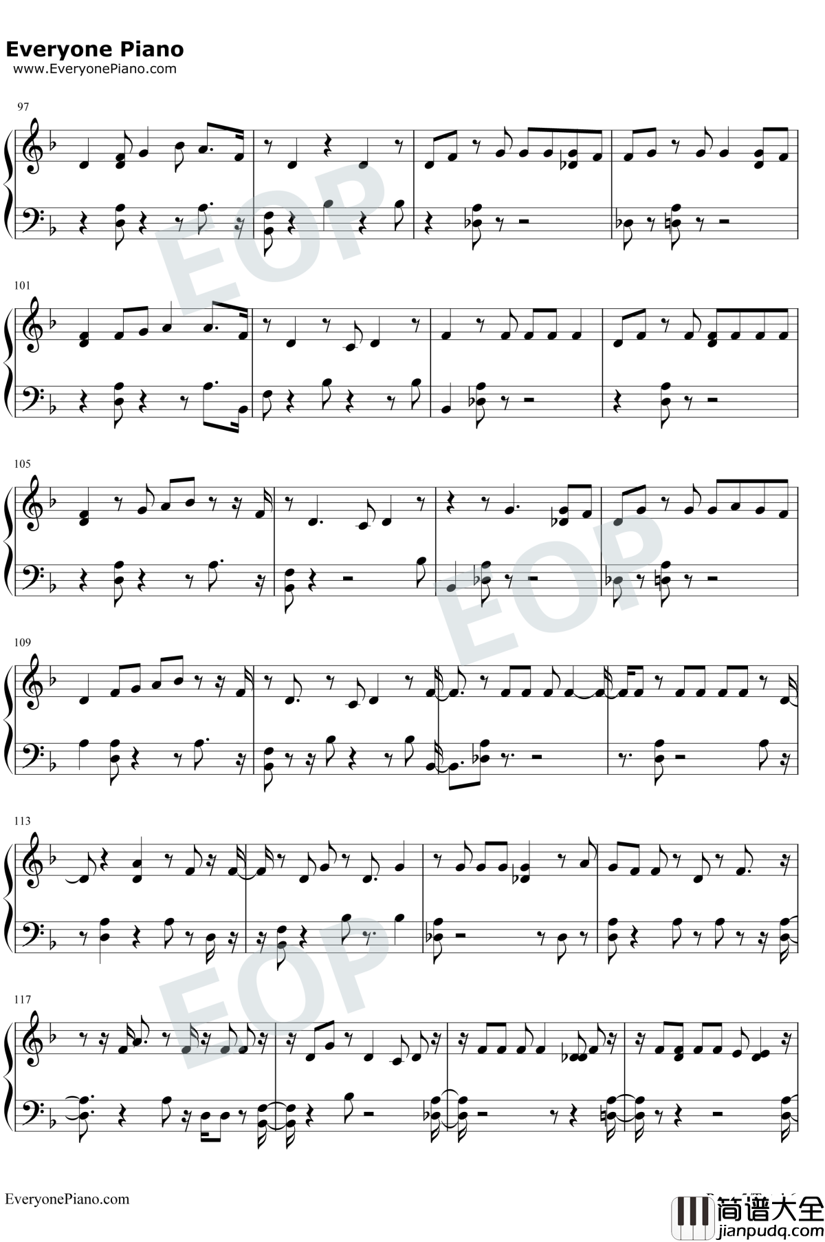 Paradise钢琴谱_防弹少年团