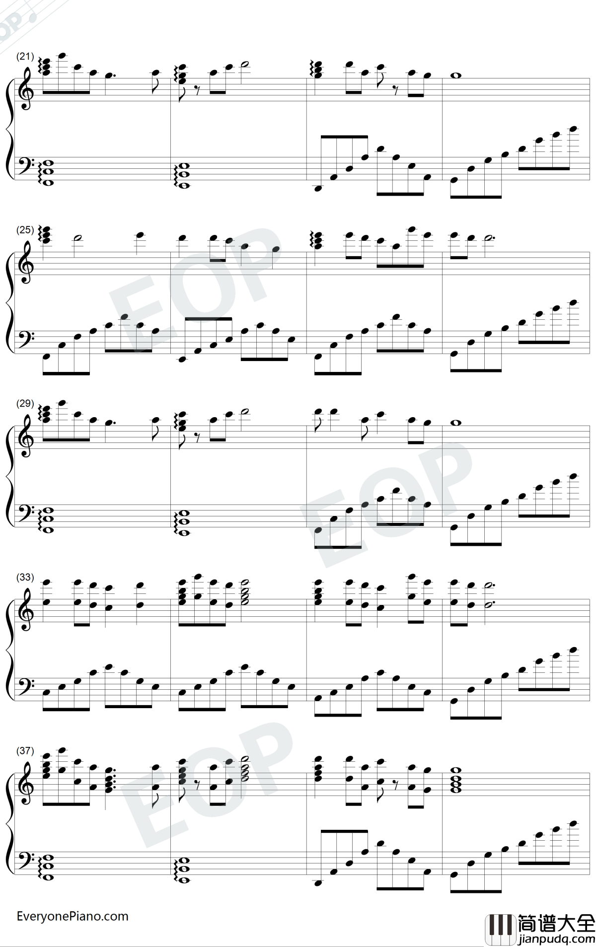 知道不知道钢琴谱_刘若英