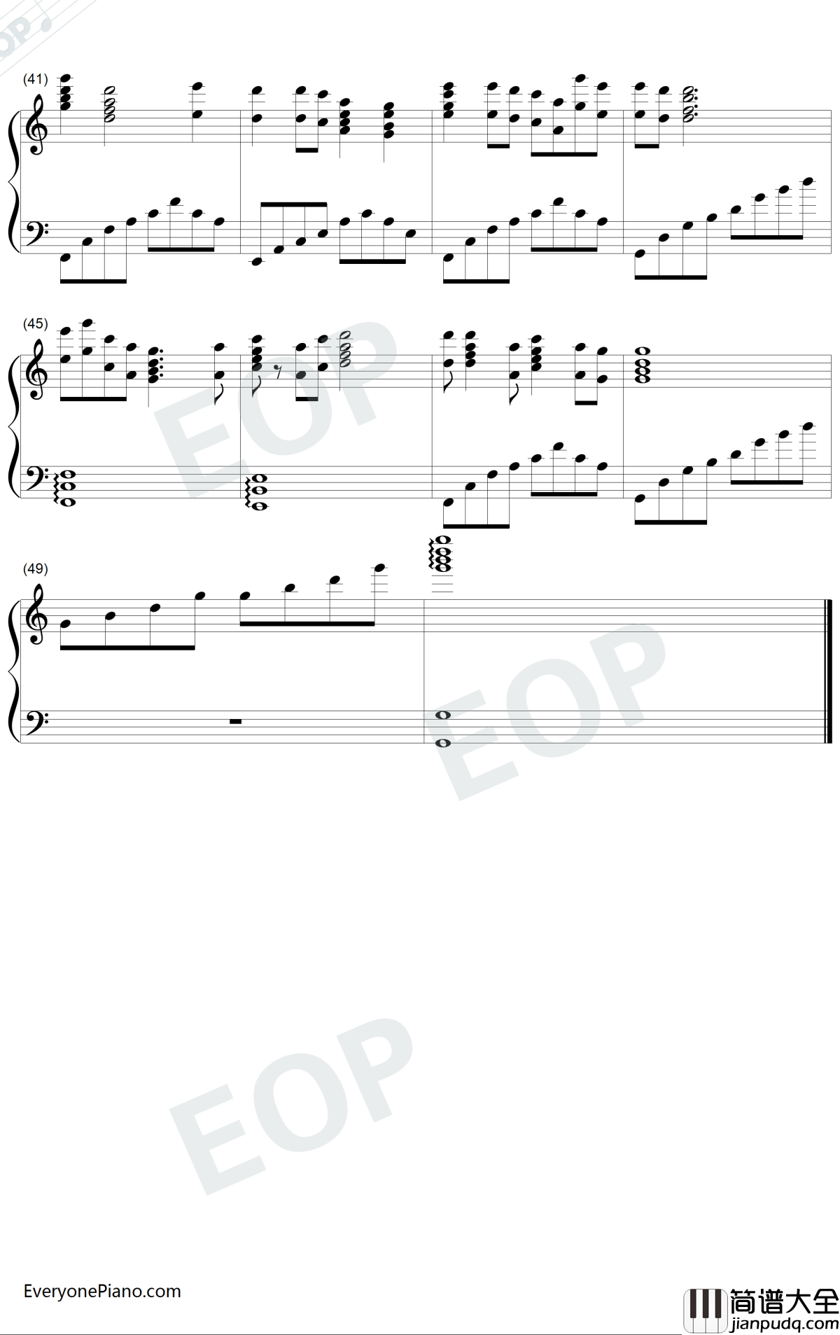 知道不知道钢琴谱_刘若英