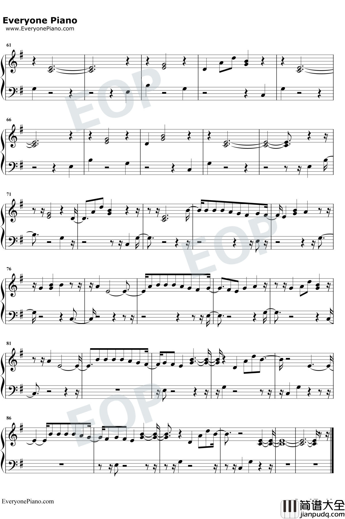 Hard_2_Face_Reality钢琴谱_Poo_Bear_/_Justin_Bieber_/_Jay_Electronica