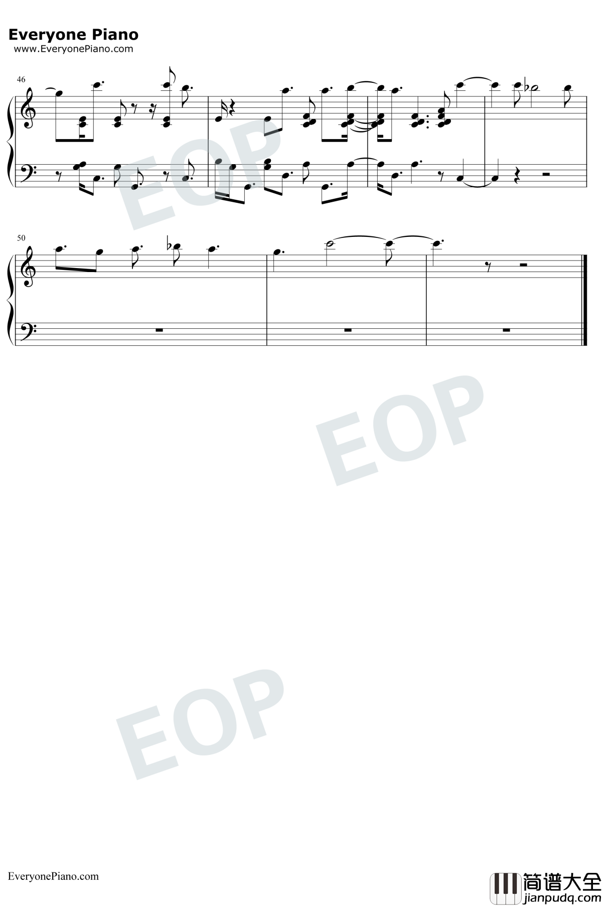 Goodbye_Farewell钢琴谱_RichardSherman_克里斯托弗罗宾OST