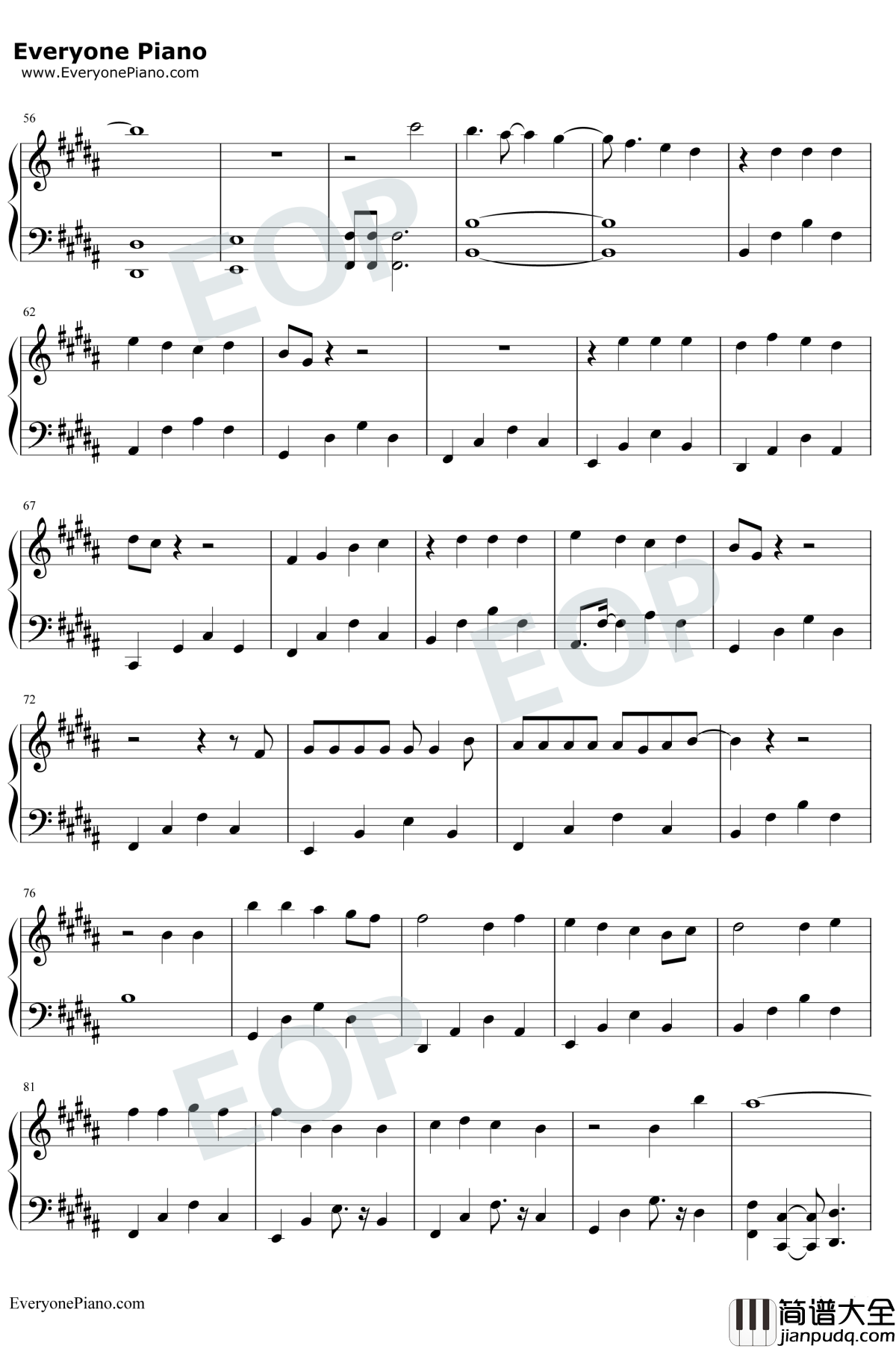 ジコチュー乃版本46钢琴谱_乃木坂46