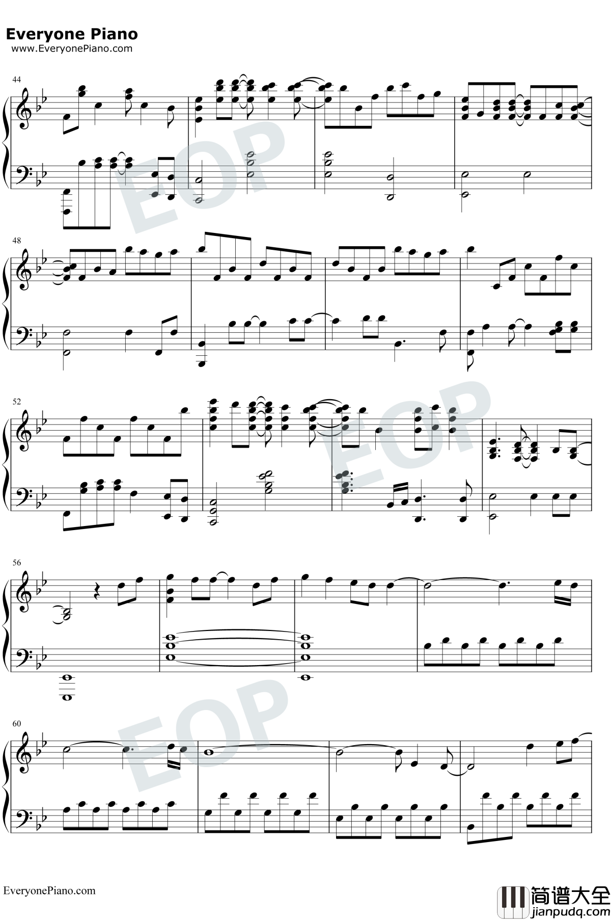 A_Million_Dreams钢琴谱_PasekandPaul_好听版