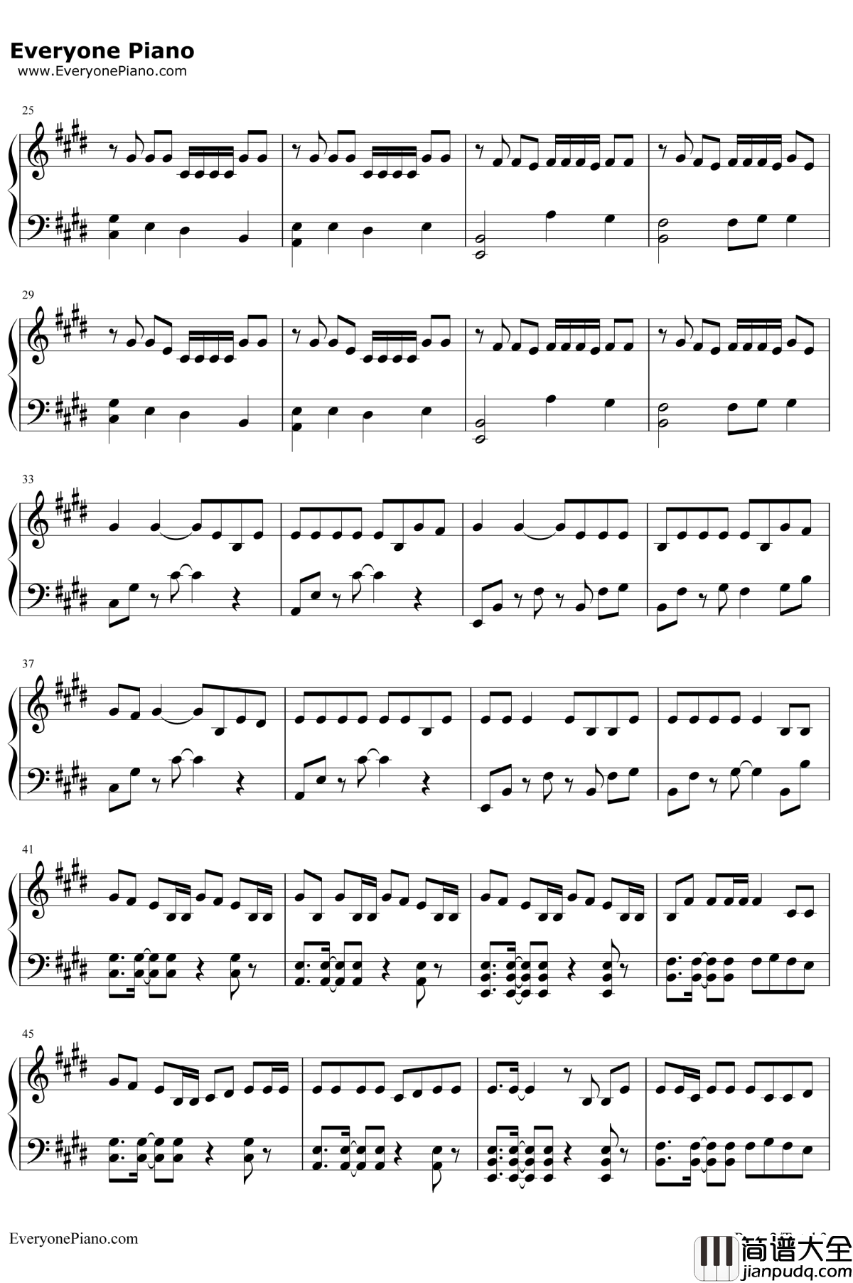 BINGBIAN病变钢琴谱_cubi_/_Aydo