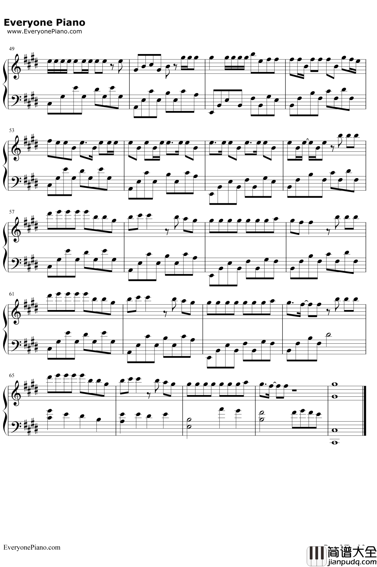 BINGBIAN病变钢琴谱_cubi_/_Aydo