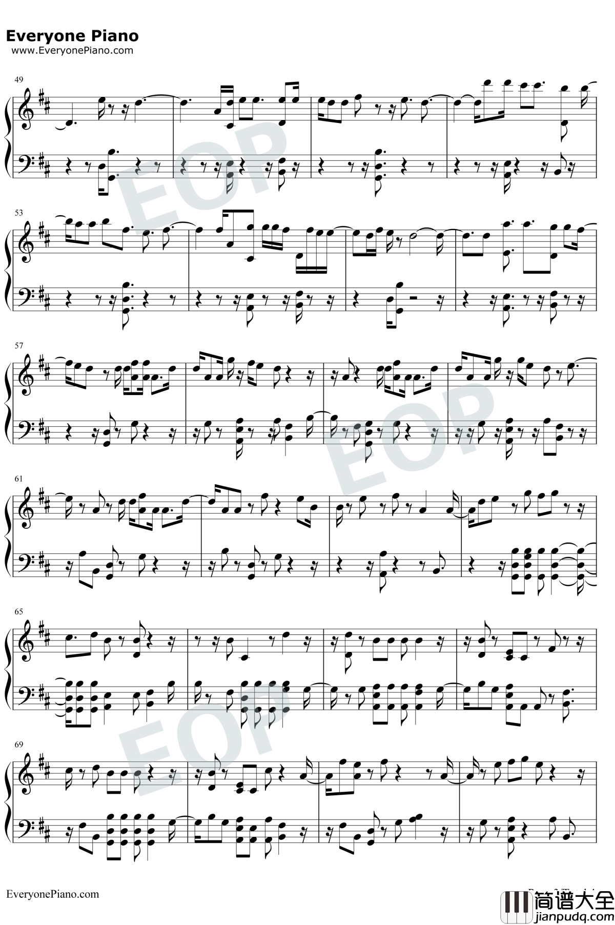 Euphoria钢琴谱_防弹少年团