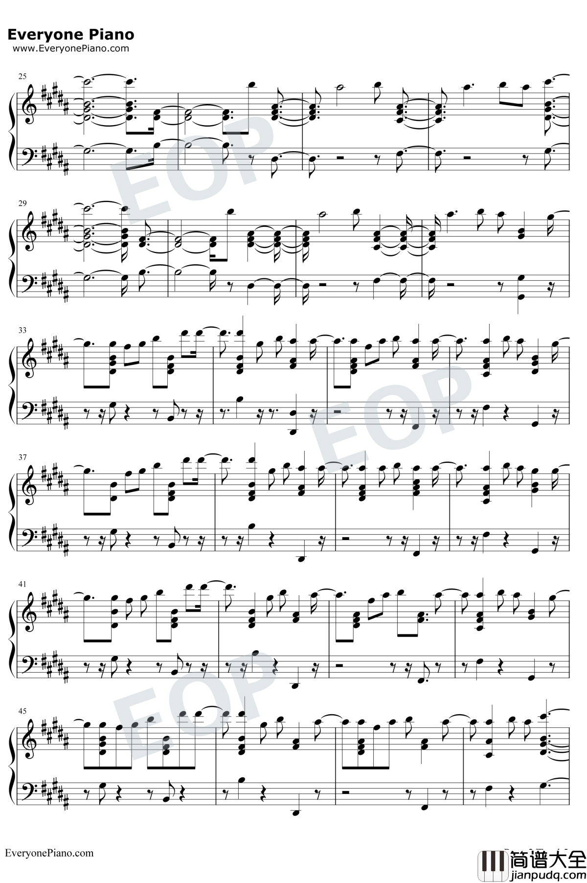 Forever钢琴谱_Martin_Garrix/Matisse_&_Sadko