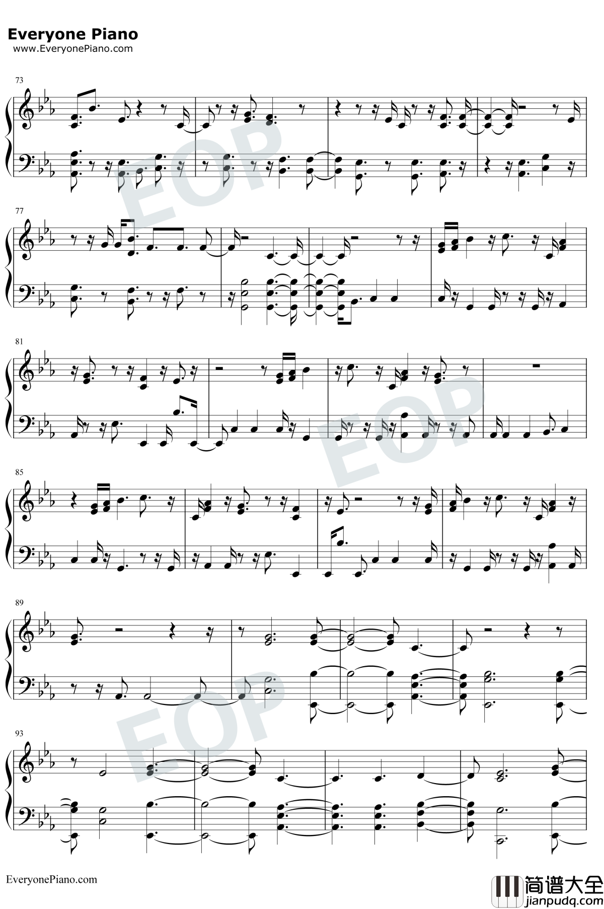 I_Miss_You钢琴谱_Clean_Bandit