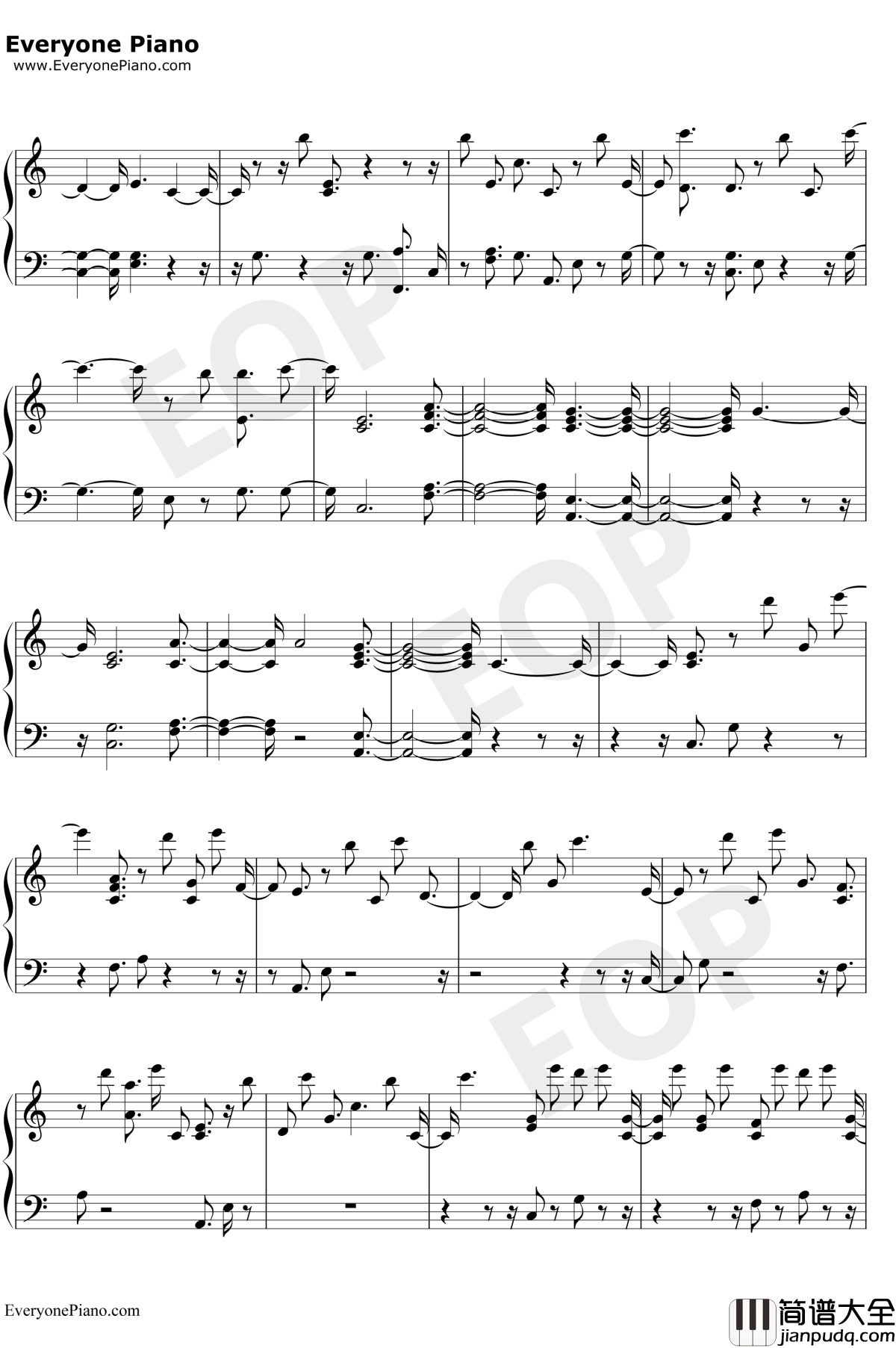 Just_Like_You钢琴谱_Louis_Tomlinson