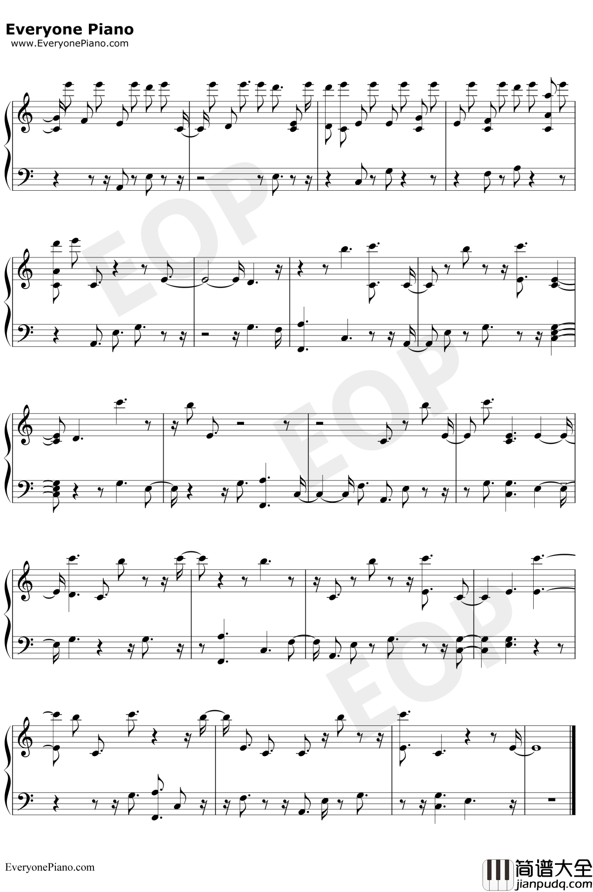 Just_Like_You钢琴谱_Louis_Tomlinson