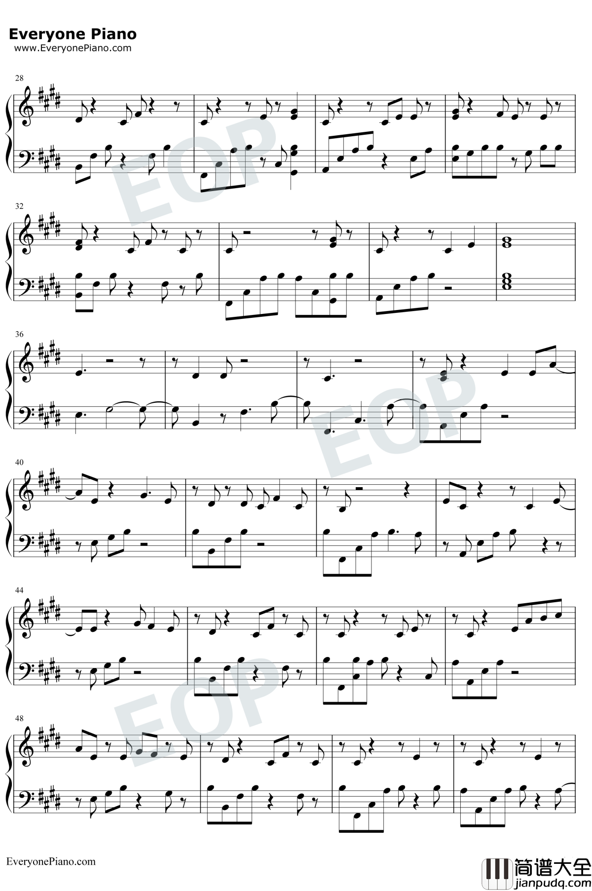 King_of_My_Heart钢琴谱_Taylor_Swift