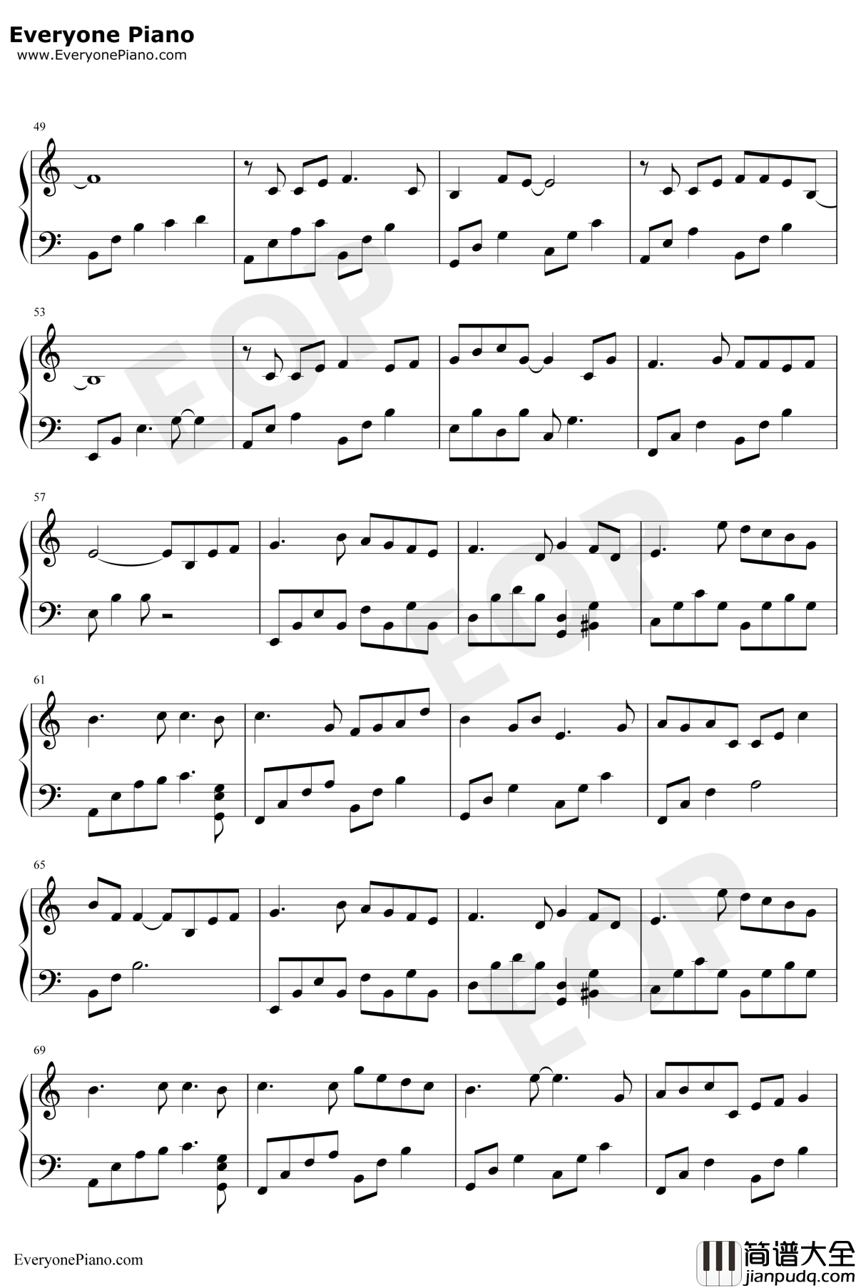 懂了就懂了钢琴谱_李荣浩岳云鹏_少年时不畏迷惘长大后虚张坚强_无限歌谣季