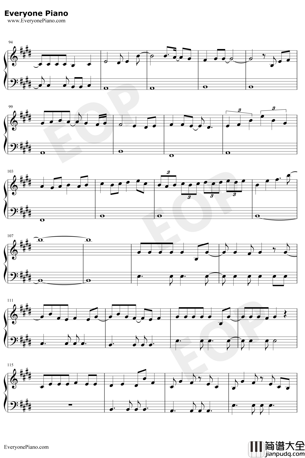 ガラスを割れ钢琴谱_欅坂46