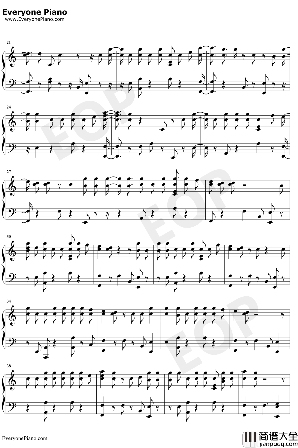 Wanted_You钢琴谱_Nav_/_Lil_Uzi_Vert