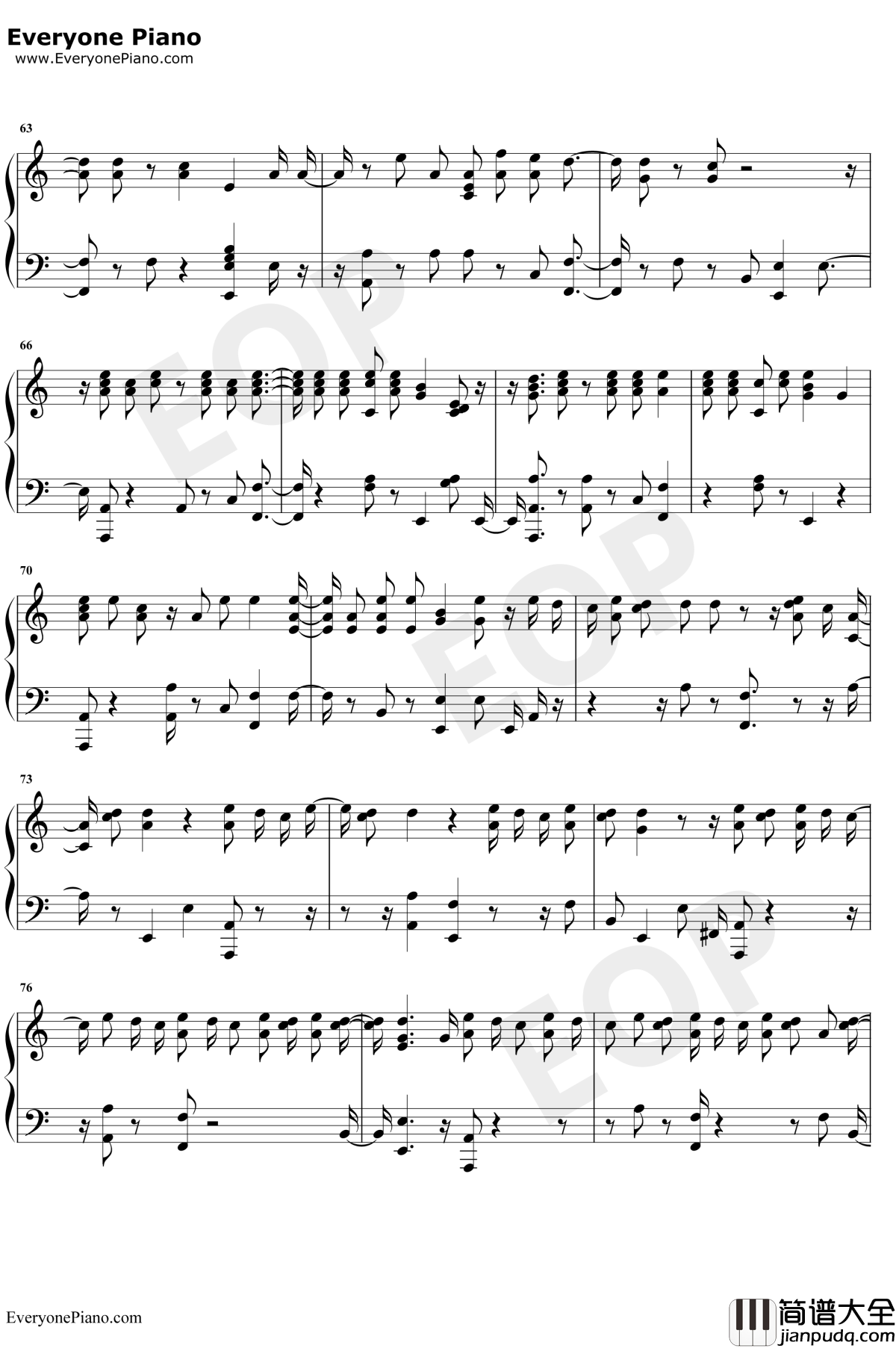 Wanted_You钢琴谱_Nav_/_Lil_Uzi_Vert