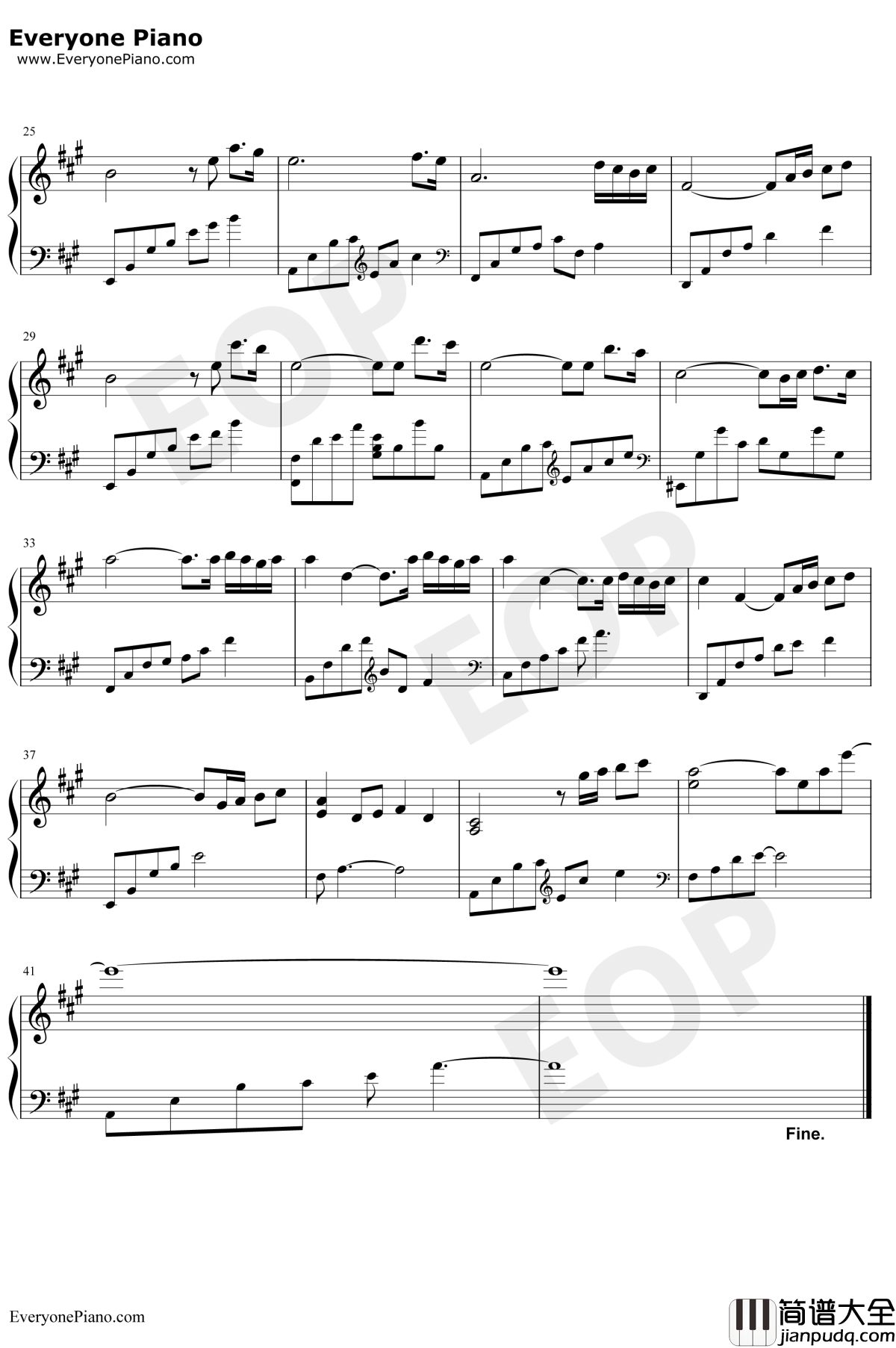 The_Promise钢琴谱_Secret_Garden