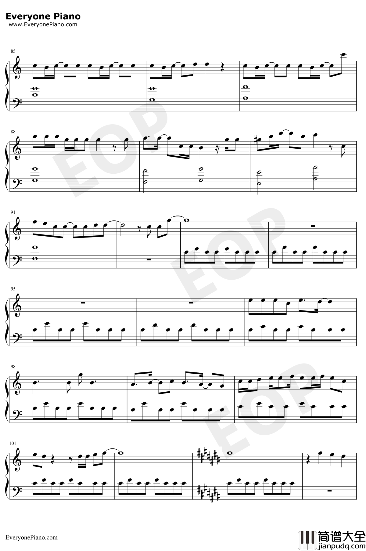 シンクロニシティ钢琴谱_乃木坂46